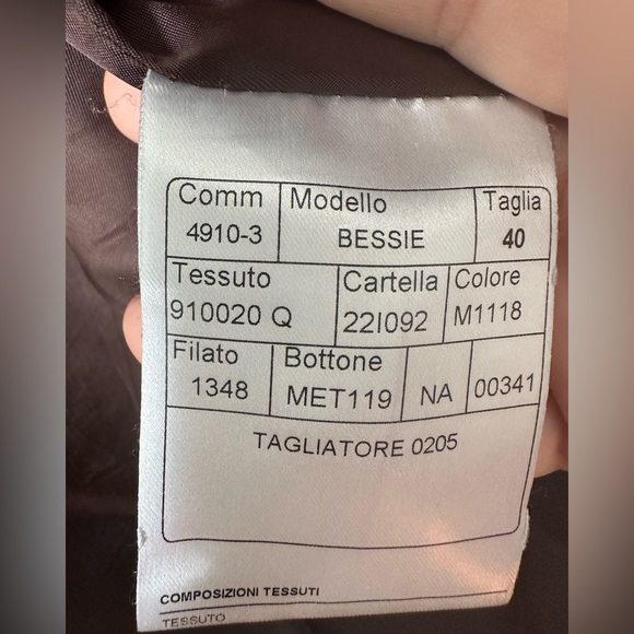 Authentic black and brown Tagliatore oversized coat. - Picture 4 of 9